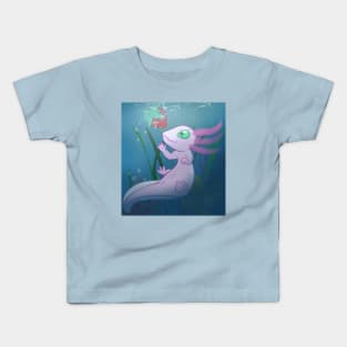 Strawberry Axolotl Kids T-Shirt